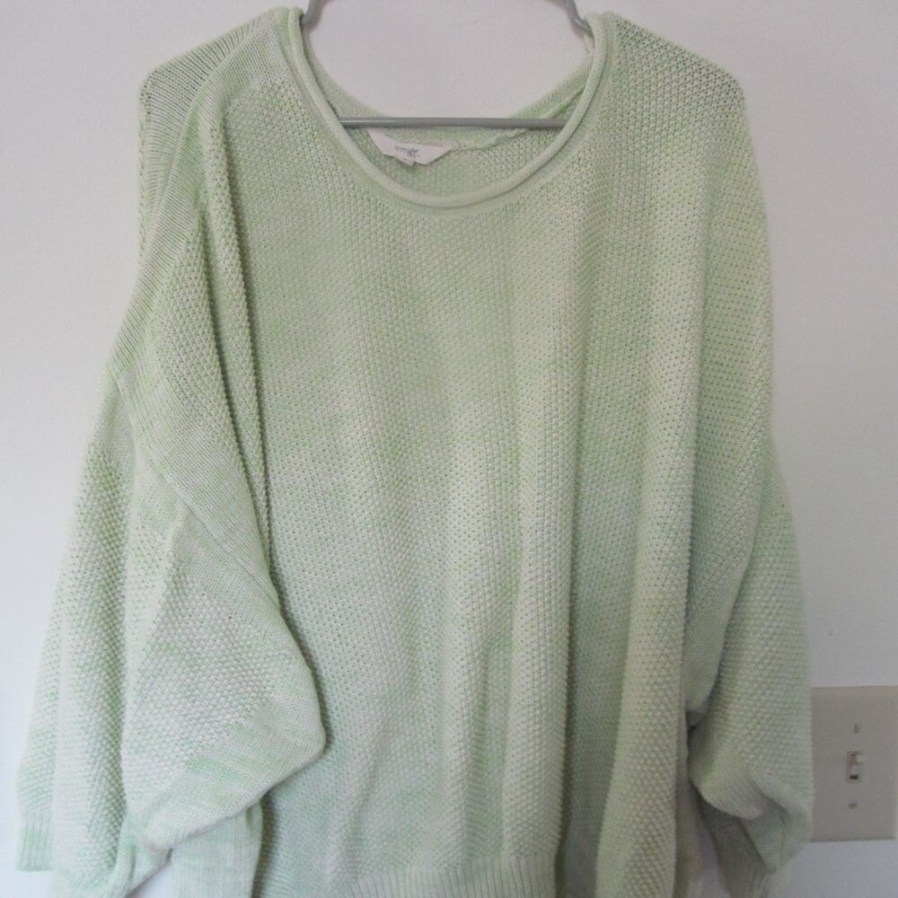 Terra & Sky Mint Green Sweater Size 4X